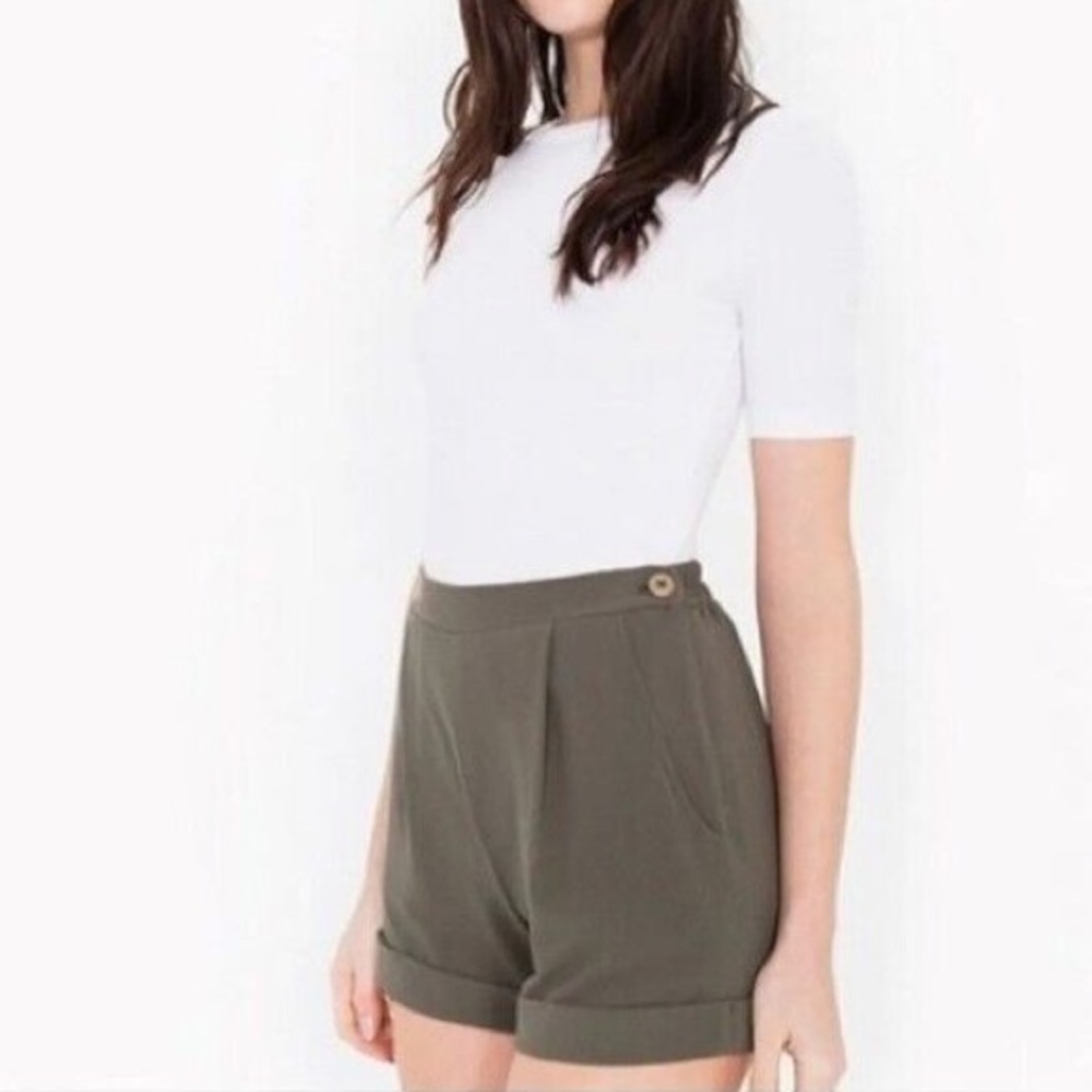 American Apparel Crepe Cuff Short